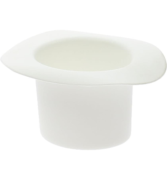 Sombrero Degustación Hot Form Blanco PP 60ml (24 Uds)