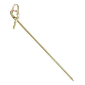 Pinchos de Bambu Decorados Lazo 210 mm (10000 Uds)