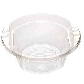 Bol de Plastico PS Transparente 630ml (10 Uds)
