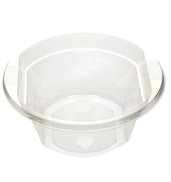 Bol de Plastico PS Transparente 630ml (10 Uds)