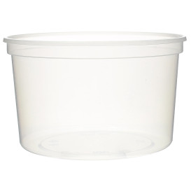 Tarrina de Plastico Transparente PP 500ml Ø11,5cm (500 Uds)