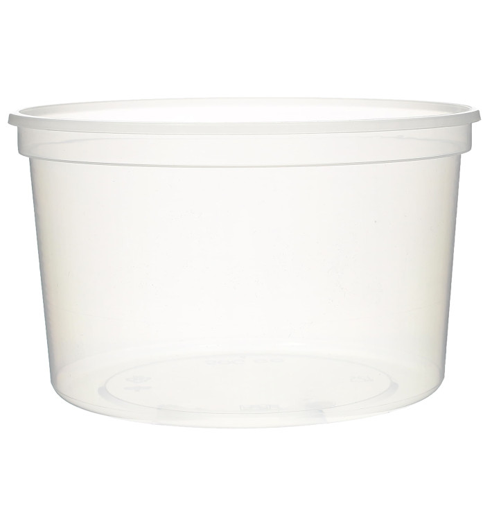 Tarrina de Plastico Transparente PP 500ml Ø11,5cm (500 Uds)