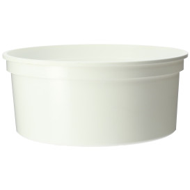 Tarrina de Plastico Blanca 350ml Ø11,5cm (500 Uds)