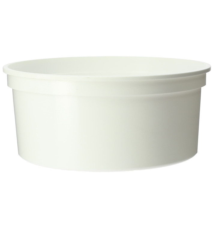 Tarrina de Plastico Blanca 350ml Ø11,5cm (500 Uds)