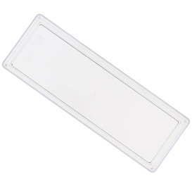 Bandeja de Plastico Rectangular Transparente 4,6x13cm  (500 Uds)