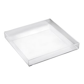 Bandeja Plastico Tray Transparente 30x30cm (1 Ud)