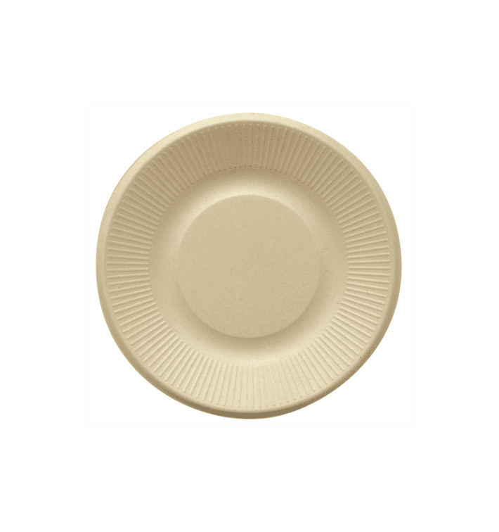 Plato Caña de Azucar Natural Ø210mm (50 Uds)