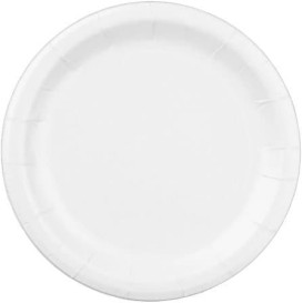 Plato de Papel Blanco 22 cm (400 Uds)