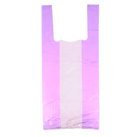 Bolsa Plastico Camiseta 35x50cm Lila (200 Unidades)