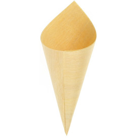 Cucurucho de Madera de Abedul 125mm (50 Uds)