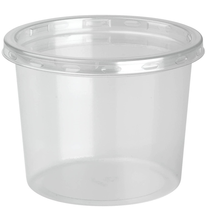 Tarrina rPET DeliLite con Tapa 9,8Oz/279ml (50 Uds)