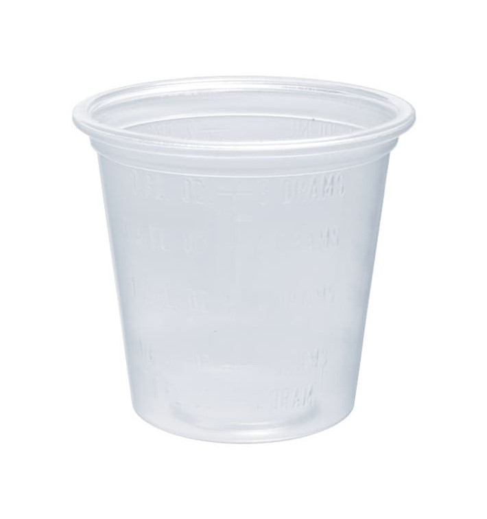 Tarrina PP para Salsas Graduada 35ml Ø48mm (2500 Uds) 