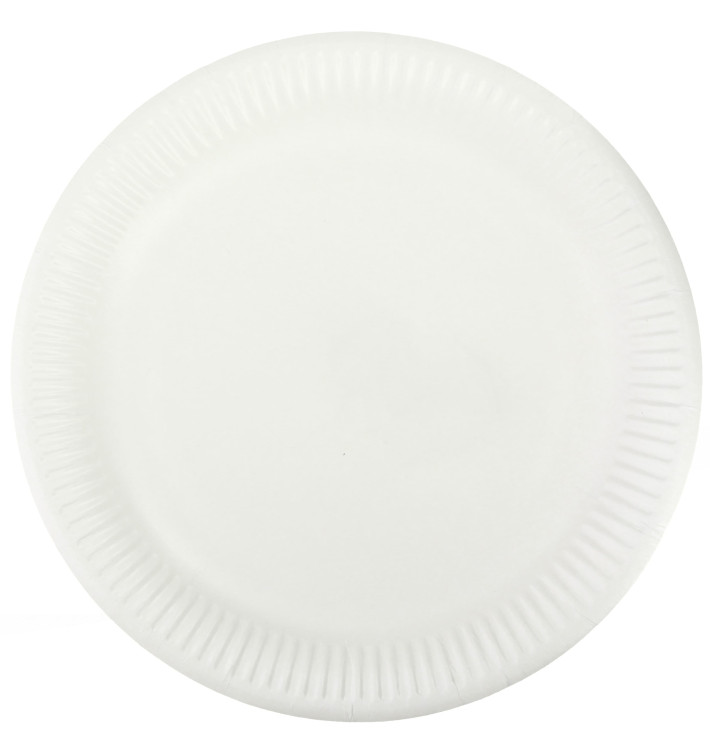 Plato de Papel Blanco Ø23 cm (50 Uds)