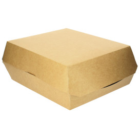Caja Kraft para Hamburguesa Gigante 18,6x14,6x4cm (25 Uds)