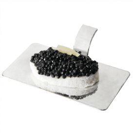 Plato Degustacion Rectangular Asa Plateado 10x5,5cm (1296 Uds)