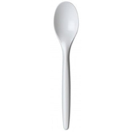 Cuchara Plastico Luxury Blanca 175 mm (100 Uds)