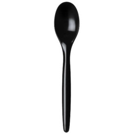 Cuchara Plastico Luxury Negra 175 mm (2000 Uds)