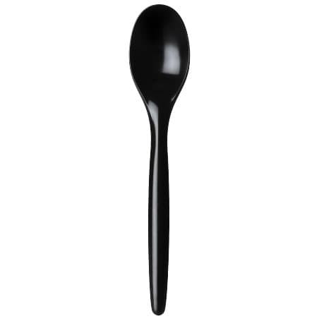 Cuchara Plástico Luxury Negra 175 mm (2000 Uds)