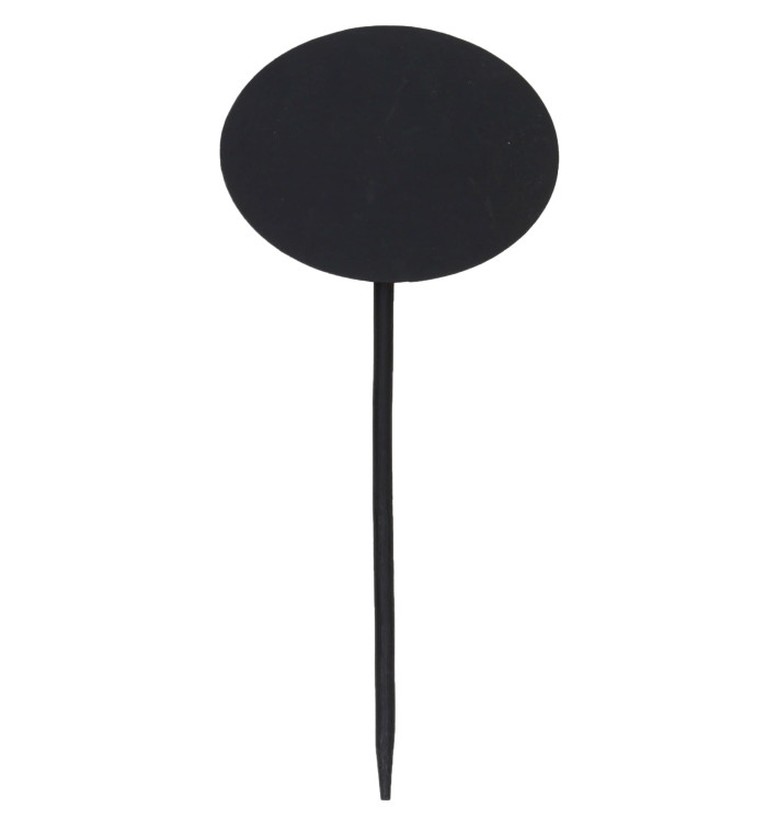 Pinchos de Bambu Pizarra Oval 8x6x18cm (120 Uds) Pinchos de Bambu Pizarra Oval 8x6x18cm (120 Uds)