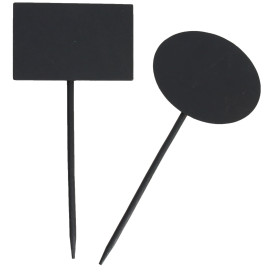 Pinchos de Bambu Pizarra Rectangular 8x5,4x18cm (120 Uds)