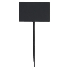 Pinchos de Bambu Pizarra Rectangular 8x5,4x18cm (120 Uds)