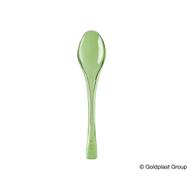 Cuchara de Plastico Fly Verde Lima Transp. 145mm (50 Uds)