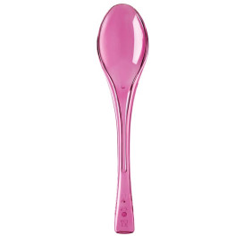 Cuchara de Plastico Fly Fucsia Transp. 145mm (50 Uds)