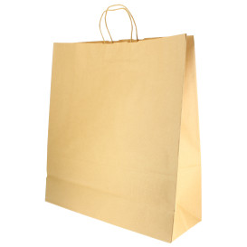 Bolsa Papel Kraft con Asas 100g 46+16x49 cm (50 Uds)