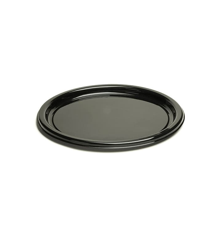 Plato de Plastico Redondo Negro 18 cm (250 Uds) Plato de Plastico Redondo Negro 18 cm (250 Uds)