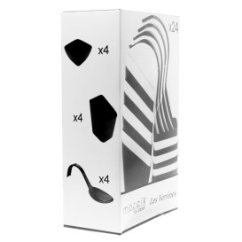Kit Miniaturas Degustación Blanco y Negro 24 pzas (12 Kits)