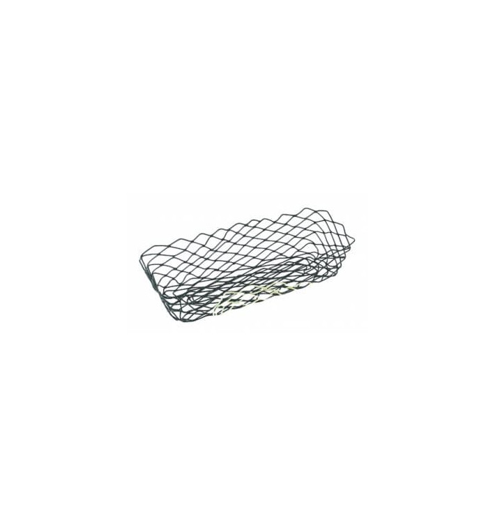 Cesta Rectangular de Acero Negro 275x142x85mm (1 Ud.) Cesta Rectangular de Acero Negro 275x142x85mm (1 Ud.)