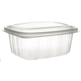 Tarrina Tapa Alta Bisagra PP 500ml (50 Uds)