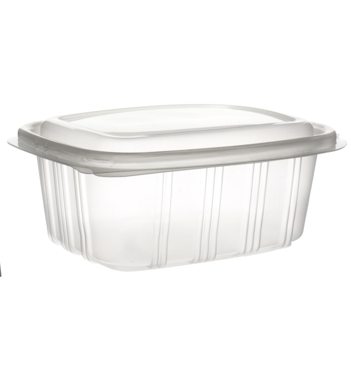 Tarrina Tapa Alta Bisagra PP 500ml (50 Uds)