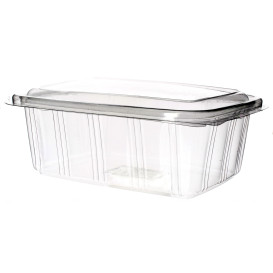 Tarrina Tapa Alta Bisagra PET 2000ml (25 Uds)