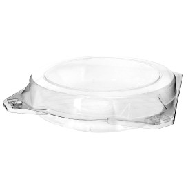 Envase Tapa Bisagra para Respotería PET Ø23x5cm (23 Uds)