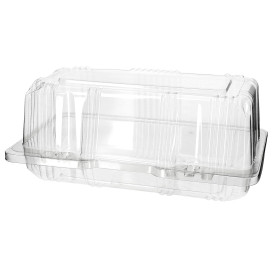 Envase Tapa Bisagra para Respotería PET 18x9,5x8cm (220 Uds)