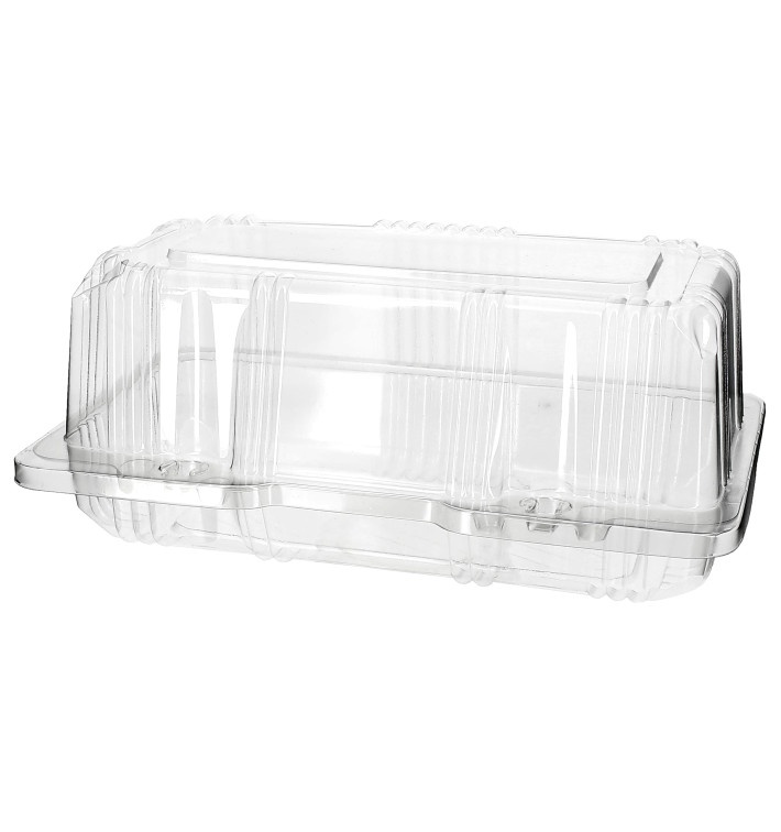 Envase Tapa Bisagra para Respotería PET 18x9,5x8cm (220 Uds)