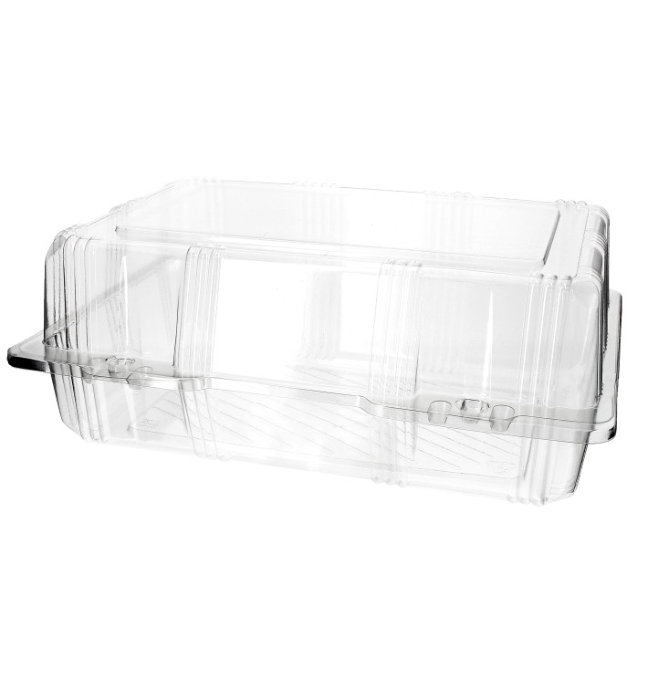 Envase Tapa Bisagra para Respotería PET 25x17x10cm (220 Uds)