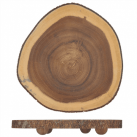 Tabla Presentación Redonda de Madera Ø230x35mm (1 Ud)
