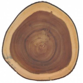 Tabla Presentación Redonda de Madera Ø230x35mm (1 Ud)