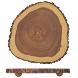 Tabla Presentación Redonda de Madera Ø305x35mm (1 Ud)