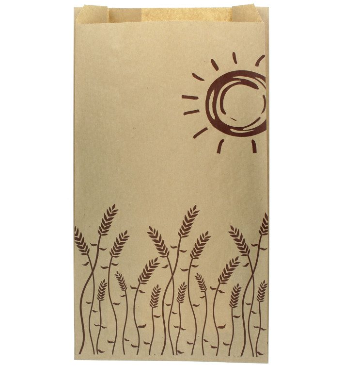 Bolsa de Papel "Espigas" 18+7x32cm (1000 Unidades)