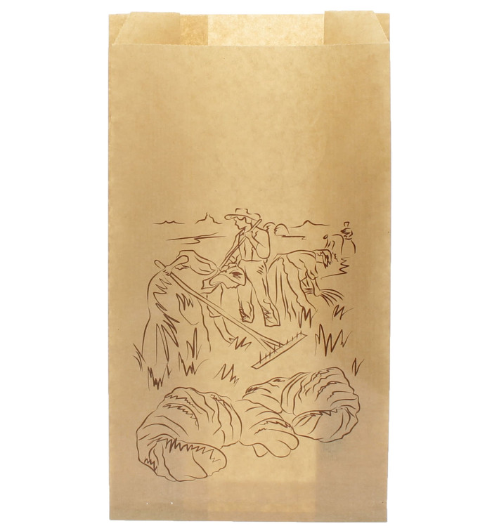 Bolsa de Papel "Siega" Kraft 14+7x24cm (1000 Unidades) Bolsa de Papel "Siega" Kraft 14+7x24cm (1000 Unidades)
