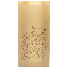 Bolsa de Papel "Siega" Kraft 14+7x28cm (1000 Unidades)