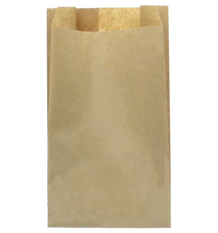 Bolsa de Papel Kraft 12+6x20cm (250 Unidades)