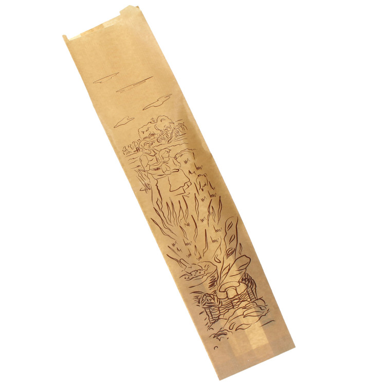 Bolsa de Papel "Siega" Kraft 12+9x50cm (250 Uds)