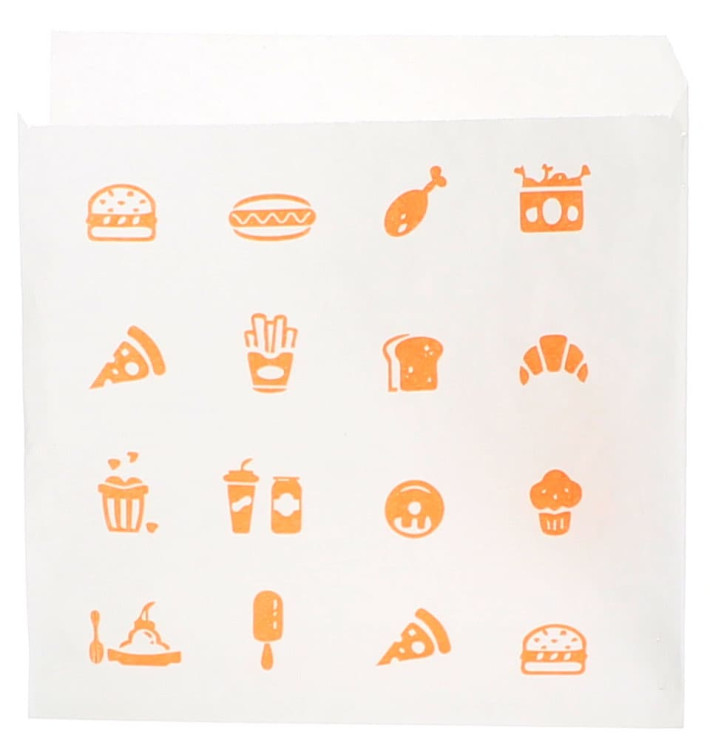 Bolsa Papel Abierta 2L "Saky Food" 15x15cm (3000 Uds)