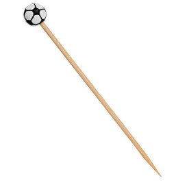 Pinchos de Bambu Decorados Fútbol 120mm (1000 Uds)