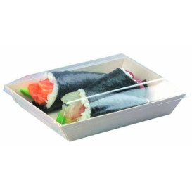 Tapa de Plástico PET Transparente 13x6,5cm (100 Uds)