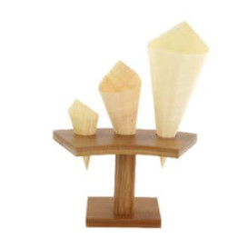 Soporte de Bambú para Cucurucho 3 Huecos (1 Ud)